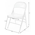 thumbnail image 3 of Full Metal Curved Triple Braced Folding Chair, 3 of 10