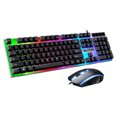 thumbnail image 1 of G21 Juego de ratón con teclado con cable USB LED Luz de fondo de color arcoíris Teclado de ratón de ordenador para juegos Inevent EL2094-02B, 1 of 7
