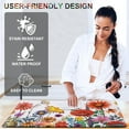 thumbnail image 5 of Kitchen Mats for Floor, Anti-Fatigue Comfort Kitchen Rugs, Cushioned Waterproof Non-Slip Kitchen Decor Mat Thick, Floral Farmhouse Standing Mat for Home/Office/Laundry/Sink, 18''''x30''''(White), 5 of 5