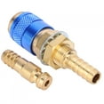 thumbnail image 4 of Quick Connector Fitting Solid Brass Quick Hose Connector Fitting Water Cooled Hose Connector For MIG TIG Welder Torch Blue, 4 of 8
