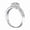 Silver, variant on Moissanite Emerald Silver 1 Carat Wedding Ring for Women