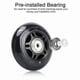 thumbnail image 3 of 4 Pack Inline Skate Wheels Indoor/Outdoor Replacement Wheel with Bearings 70mm,Black, 3 of 5