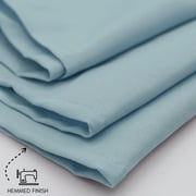 YCC Linens - 90 x 132 Inch Rectangular Polyester Tablecloth Dusty Blue