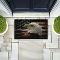 thumbnail image 2 of Bald Eagle Portrait Printed Outdoor Door Mat, design by Collin Bogle, 18"x30", 2 of 8