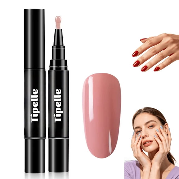 Tipelle Nail Pen, Tipelle Nail Polish Pens, Water Based Quick Dry Nail Art Pens, Air Dry Nail Paint, Brush Tip for DIY Manicure