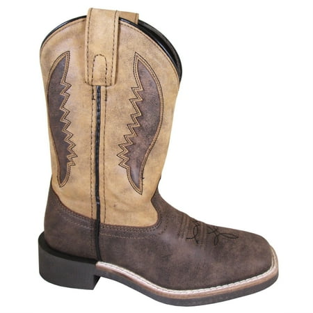 

Kid s Ranger Brown Oil Distress/Tan Western Boot