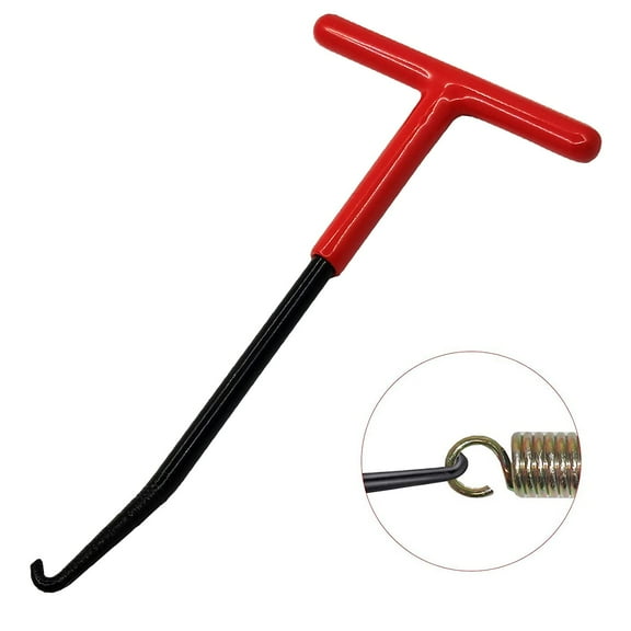 Motorcycle Exhaust Spring Hook, T Shaped Handle Exhaust Pipe Spring Puller Installer Hooks Tool with Rubber Coating