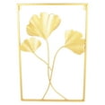 thumbnail image 5 of 3 Pack Gold Metal Wall Art Large Leaf Frame Accent Leaves Wall Decor Home Gold 3Pcs Over-The-Door Metal Leaves Hanging Sculpture 60cm Wall Art Decor Mantel Gold Metal Wall Decor Golden Leaf Wall, 5 of 12