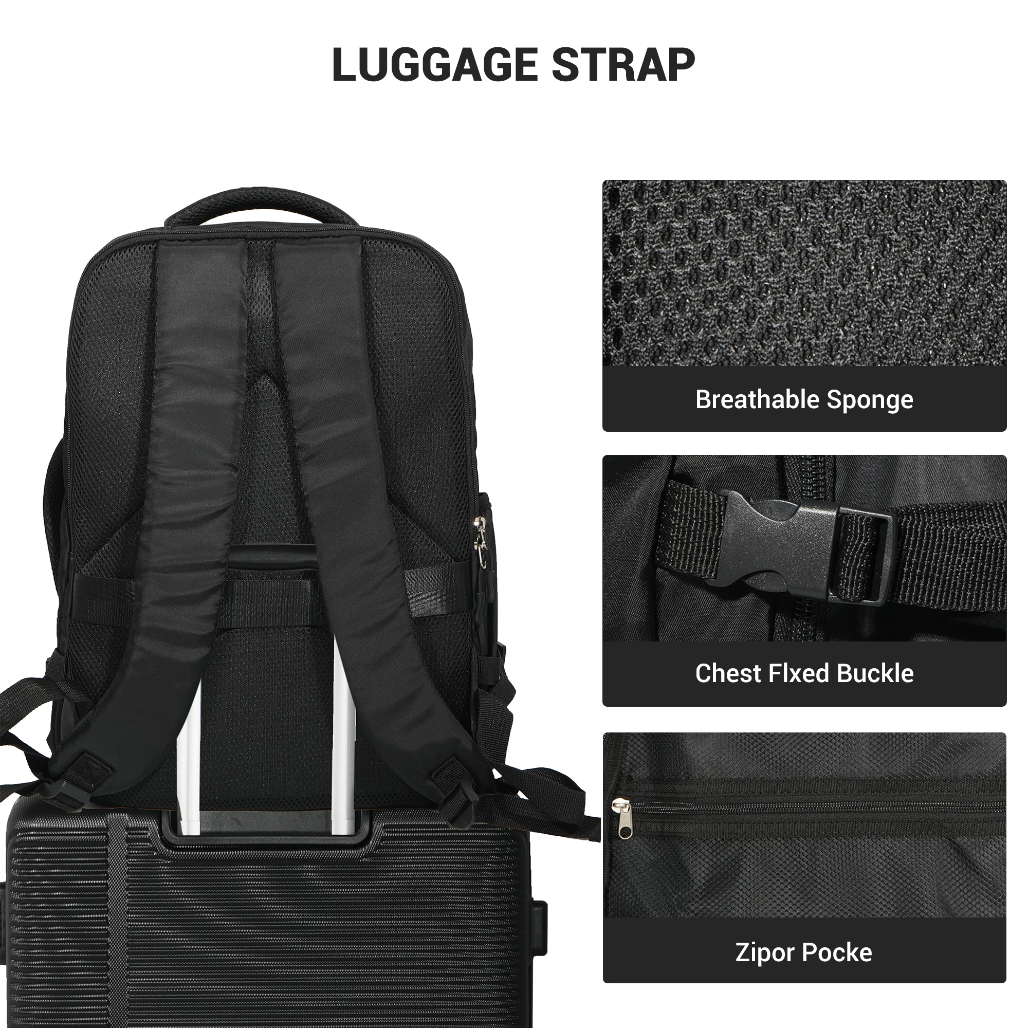 Travelhouse 35L Travel Backpack with Packing Cubes photo 5
