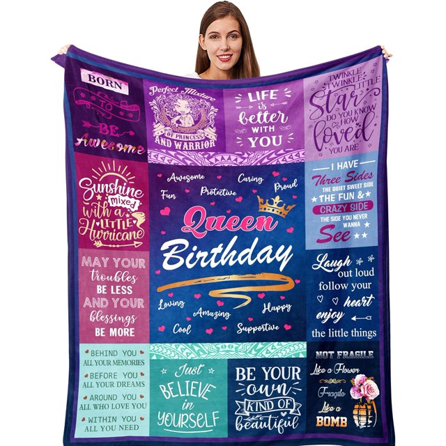 LHSHID 30th Birthday Gifts for Women Throw Blanket 30th Birthday Gifts for Her 30 Year Old Birthday Gifts for Women 30th Birthday Decorations for Women Gifts for 30th Birthday Woman Blanket 40"x50"