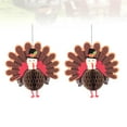 thumbnail image 2 of EeaseMX 2 bolas de panal de pavo para Acción de Gracias, decoración para fiestas, bolas colgantes de pavo, 2 of 7