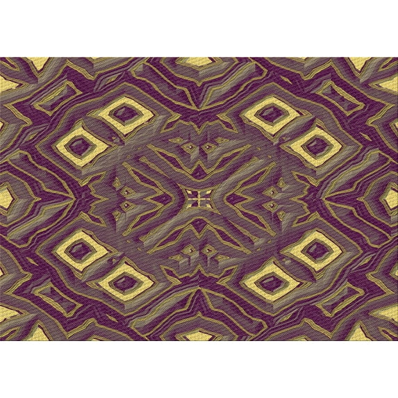 Ahgly Company Indoor Rectangle Patterned Copper Brown Area Rugs, 4' x 6'
