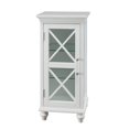 thumbnail image 1 of Elégant Home Fashions ELG-633 Bleu Ridge Floor Armoire à une Porte en Blanc, 1 of 1