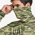 thumbnail image 7 of Hoodies for Men UPF 50+ Sun Protection Hoodie Long Sleeve Camouflage Fishing Hiking Shirt with Face Mask M, 7 of 7