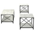thumbnail image 3 of Furniture of America Acres 3-Piece Coffee Table Set, Gray, 3 of 6