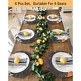 thumbnail image 4 of 15 Inch Round Placemats Set of 4, Blue Pumpkin Non Slip Heat Insulation PP Table Mats, Orange White Black Thanksgiving Leaves Washable Place Mats for Kitchen Dining Party Table Decor, 4 of 7