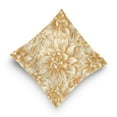 thumbnail image 5 of Gold Flower Throw Pillow Covers Couch Pillowcases Decor for Bed Sofa 18" x 18", 5 of 7