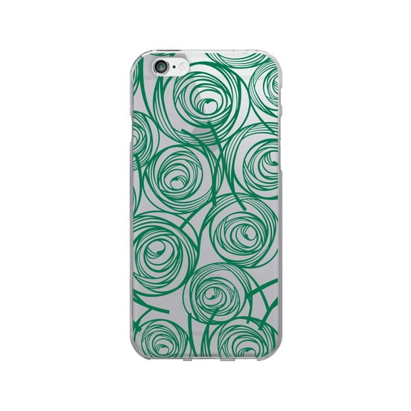 OTM Prints Clear Phone Case, New Age Swirls of Jade - iPhone 6/6s/7/7s