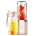 thumbnail image 2 of Mezclador de jugo eléctrico, licuadora de jugo, taza exprimidora multifunción recargable por USB portátil de 400ML, 2 of 5