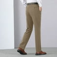 thumbnail image 4 of QATAINLAV Prime Sales Of The Day Men's Big and Tall Pants with Pockets Bussiness Outfits Solid Casual Straight Leg Dress Pants Slim Fit Work Suit Pants Khaki M, 4 of 9