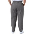 thumbnail image 3 of Agnes Orinda Women's Plus Size Pants Straight Leg Drawstring Elastic Work Trousers 2X Grey, 3 of 5