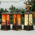 thumbnail image 4 of Moocorvic Mini Lanterns with LED Candle, Vintage Lanterns Decorative for Christmas Wedding Lantern Centerpiece Tables, Outdoor Lanterns Decorations Christmas Halloween Party (Black), 4 of 4