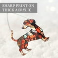 thumbnail image 3 of Hyperi Acrylic Dachshund With Greeting Card Hanging Ornament, Gift for him/ her, 3 of 9