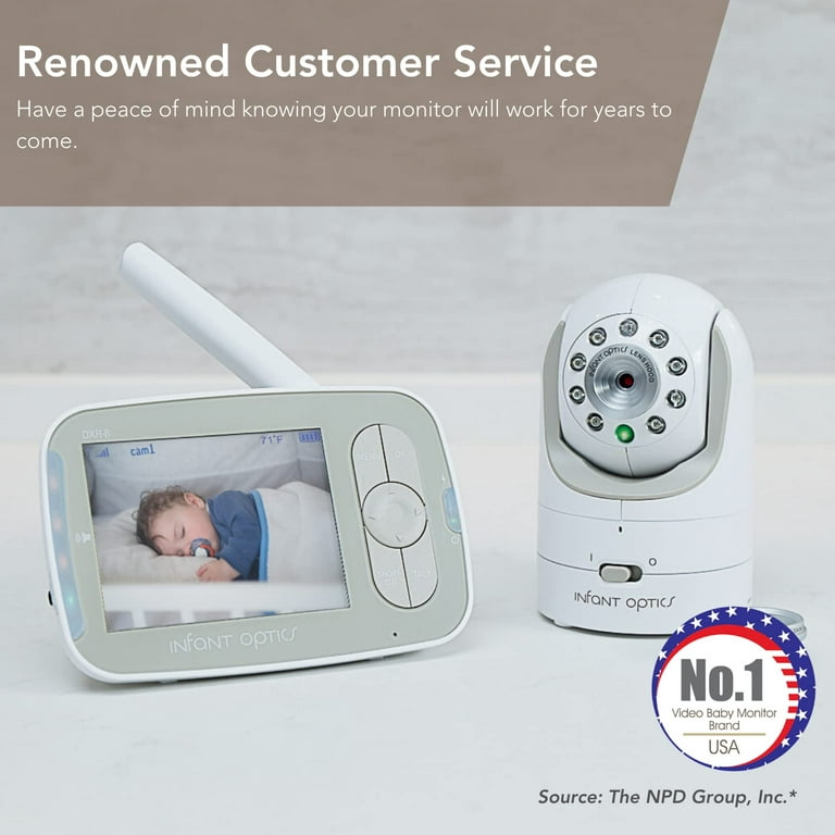 Infant Optics - Video Baby Monitor with 3.5 Screen - Gold/White