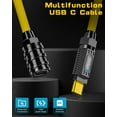 thumbnail image 2 of xianyou-USB C Câble d'Extension Court, 140W USB C Mâle vers USB C Femelle, Câble d'Extension USB C 20Gbps Support Vidéo 8K pour Thunderbolt 3, Ordinateur Portable, Tablette, Téléphone, 20cm/7.8 Pouces, 2 of 4