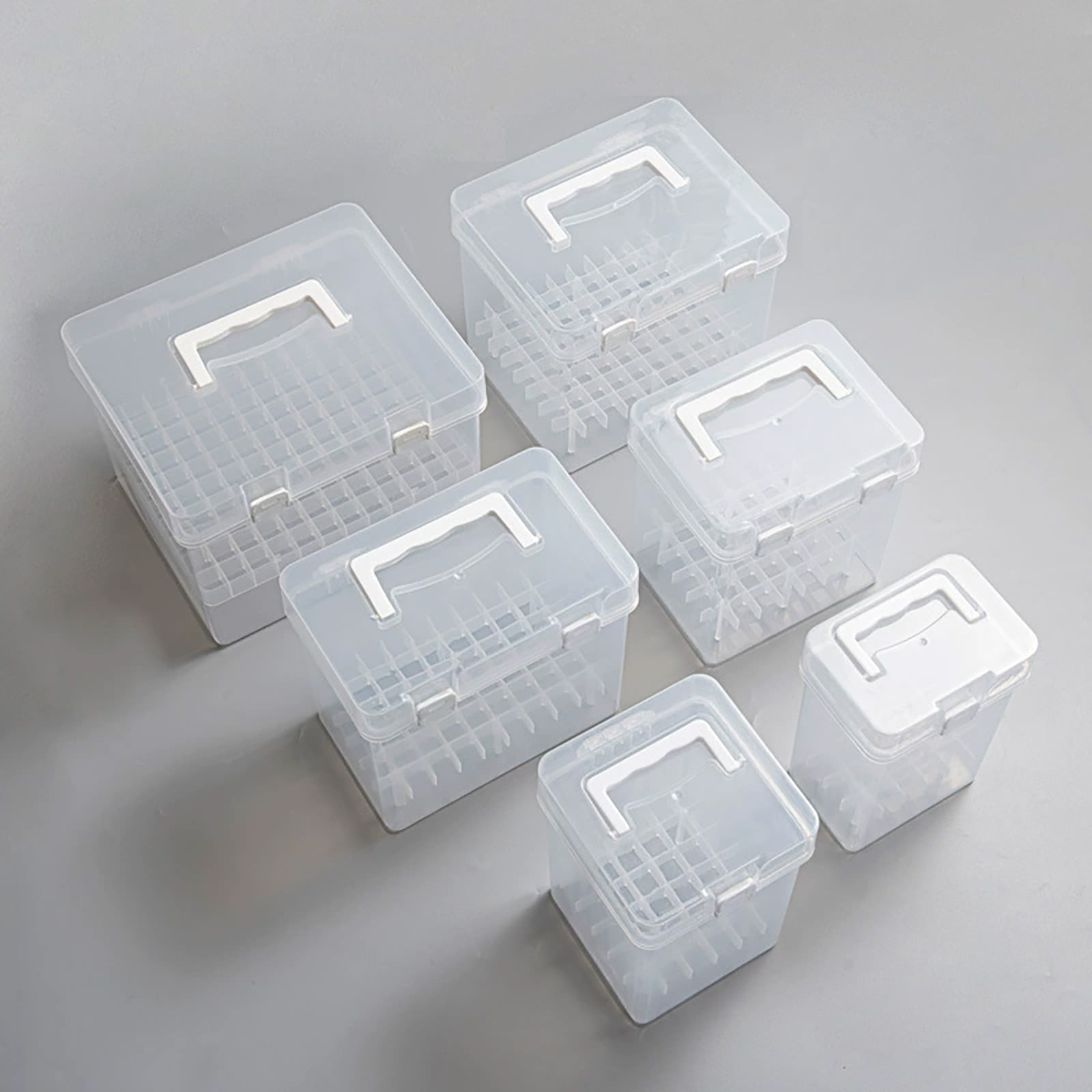 PPKVUFD Clear 80 Slot Plastic Carrying Marker Case Holder Storage Organizer Box for Paint Sketch Markers--Fits for Markers Pen from 12mm to 16mm Diameter