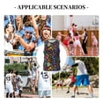 thumbnail image 6 of Naloa Flowers And Birds Basketball Jersey Reversible Men's Mesh Athletic Sports Shirts Training Practice S-4XLXX-Large, 6 of 6