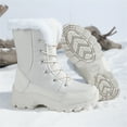 thumbnail image 3 of YOURDIARY Womens Winter Snow Boots Waterproof Warm Walking Shoes Mid-Calf Hiking Booties Faux Fur Lining, 3 of 9