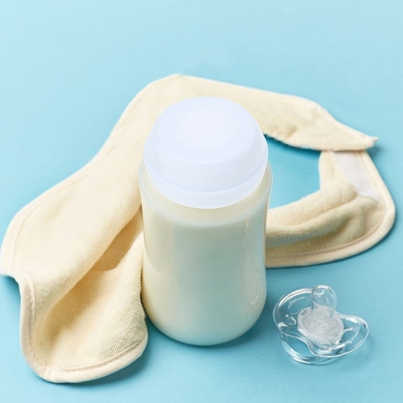 Supvox 8Pcs Milk Bottle Cap Replacement White Baby Bottle Tops Prevent Dust