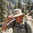 thumbnail image 4 of Bucket Summer Mens Sun Hat Water Repel Mesh Net Light Weight UV Protection Outdoor Cap by Solaris, 4 of 5