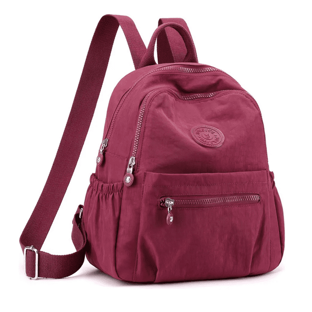Mochila Bolso De Mujer Dama Impermeable Antirrobo Xtellar vino