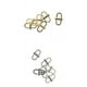 thumbnail image 1 of Hebillas Metálicas s Eslabones de Cadena Acortador de Correa de Cadena 6 Uds., 1 of 9