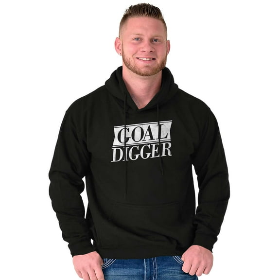 Goal Digger Overachiever Funny Unisex Plus Fleece Graphic Hoodie Brisco Brands 2X