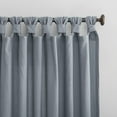 thumbnail image 2 of shiyou-Washed Cotton Twist Tab Curtain, 52" x 84", Storm Blue, 2 of 4