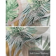 thumbnail image 6 of Tropical Leaves Linen Curtain Valance for Bedroom/Bathroom/Kitchen/Living/Dining Room Window,Green Boho Botanical Polka Dots Bohemian Pocket Topper Drapes Decorative Cafe Drapery Panel 42"x18", 6 of 6
