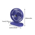 thumbnail image 3 of Ruimatai Portable 9-inch Turbo Fans for Bedroom, Silent Desk Fan, Hight Velocity, Adjustable Tilt, Quiet Room Air Circulator Fan, Portable Fan with Carry Handle, Durable For Office,Living Room, 3 of 7