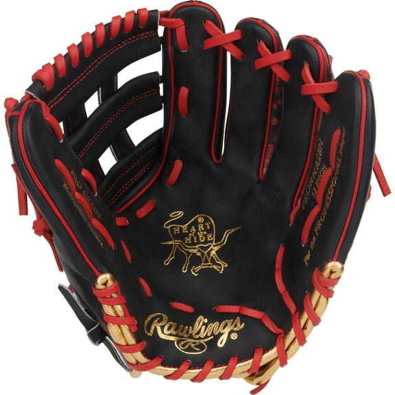 Rawlings Heart of the Hide Infield Glove | 200 Pattern | 12-Inch | RHT | Navy/Scarlet