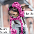 thumbnail image 4 of Gorro protector de invierno para perros: gorro de punto cálido para perros Cómodo gorro para perros con flecos Adepaton Gorras y Gorros, 4 of 5