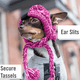 thumbnail image 4 of Gorro protector de invierno para perros: gorro de punto cálido para perros Cómodo gorro para perros con flecos Adepaton CPB-DE-LYY2044-1, 4 of 5