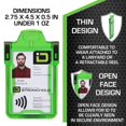 thumbnail image 2 of Identity Stronghold - Secure RFID Badge Holder for 1 Card - Heavy Duty Hard Plastic ID Badge Holder, 2 of 7