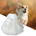 thumbnail image 6 of Elegant Pet Wedding Dress - Lace Bow-Knot Party Dress-up White Princess Dress for Dogs in Summer, 6 of 8