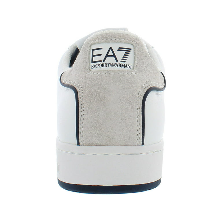 Mens Ea7 Emporio Armani grey Suede Logo Low-Top Sneakers