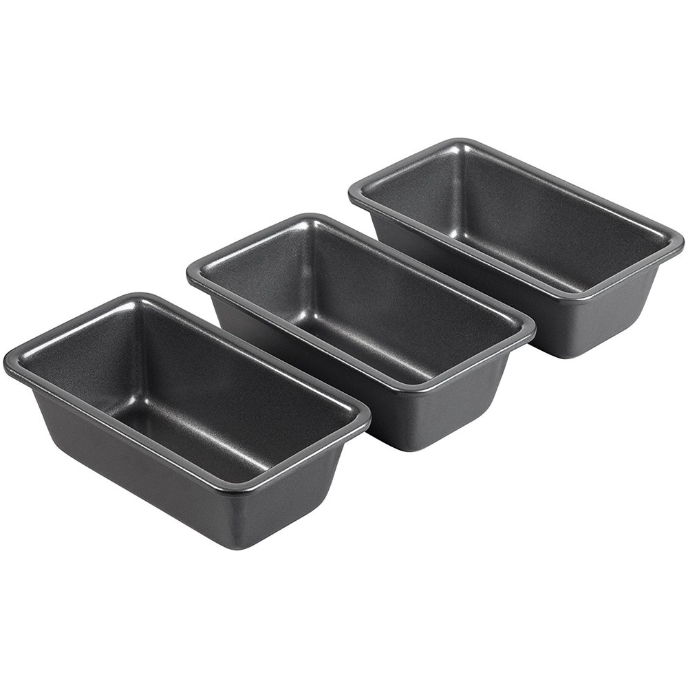 3 Piece Mini Loaf Pan Set, 21051425, Bake a trio of freshbaked mini