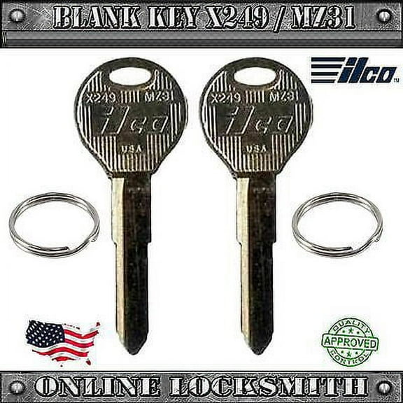 2 New Keys For Mazda Protegé 1997-2003 and other Mazda Vehicles X249 / MZ31