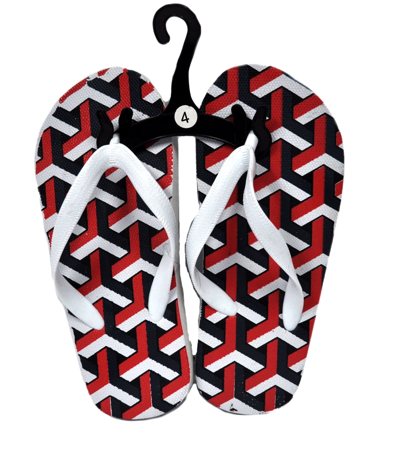 patterned flip flops