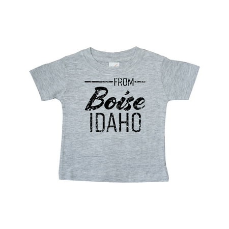 

Inktastic From Boise Idaho in Black Distressed Text Gift Baby Boy or Baby Girl T-Shirt